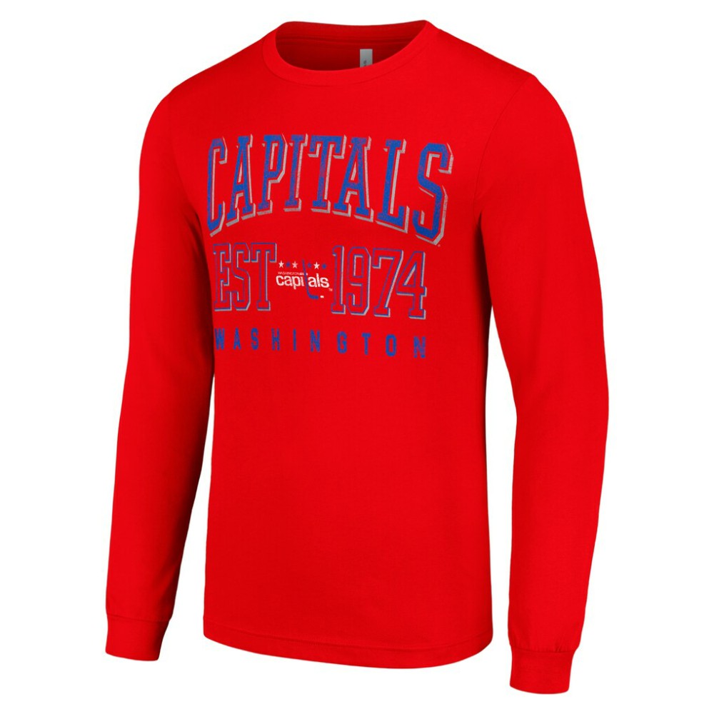 Washington Capitals Starter Retro Graphic Long Sleeve Crew T-Shirt -  NHL T-shirts