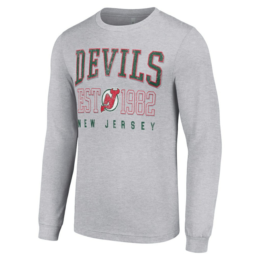 New Jersey Devils Starter Retro Graphic Long Sleeve Crew T-Shirt -  NHL T-shirts