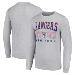 New York Rangers Starter Retro Graphic Long Sleeve Crew T-Shirt -  NHL T-shirts