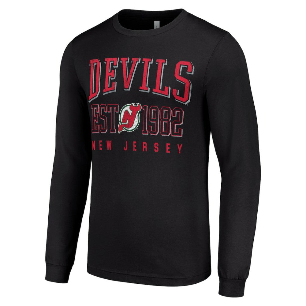 New Jersey Devils Starter Retro Graphic Long Sleeve Crew T-Shirt -  NHL T-shirts