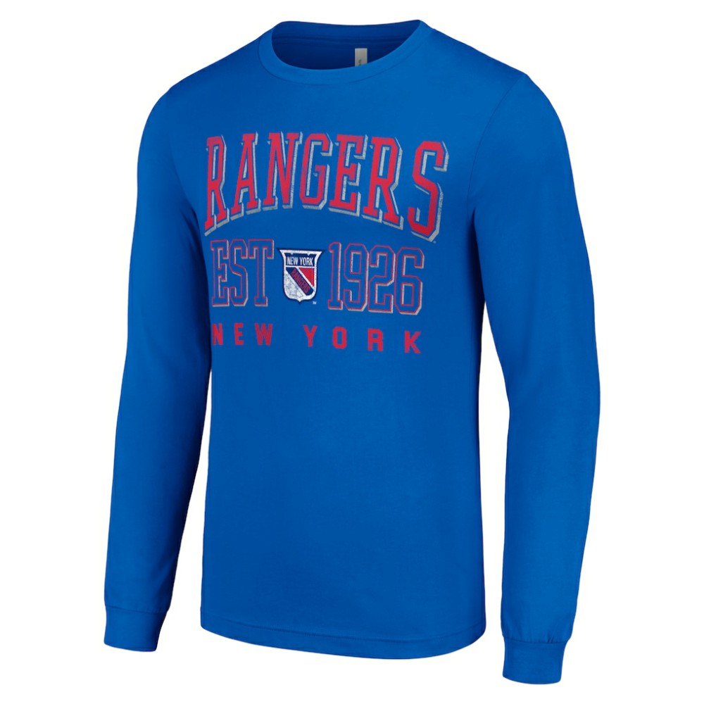 New York Rangers Starter Retro Graphic Long Sleeve Crew T-Shirt -  NHL T-shirts