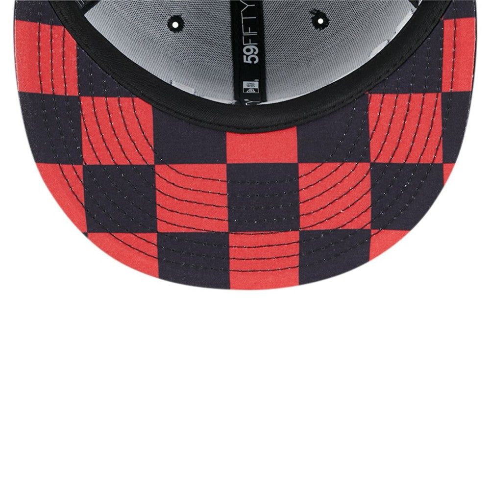 Washington Nationals New Era Checkered Undervisor 59FIFTY Fitted Hat - MLB Hats