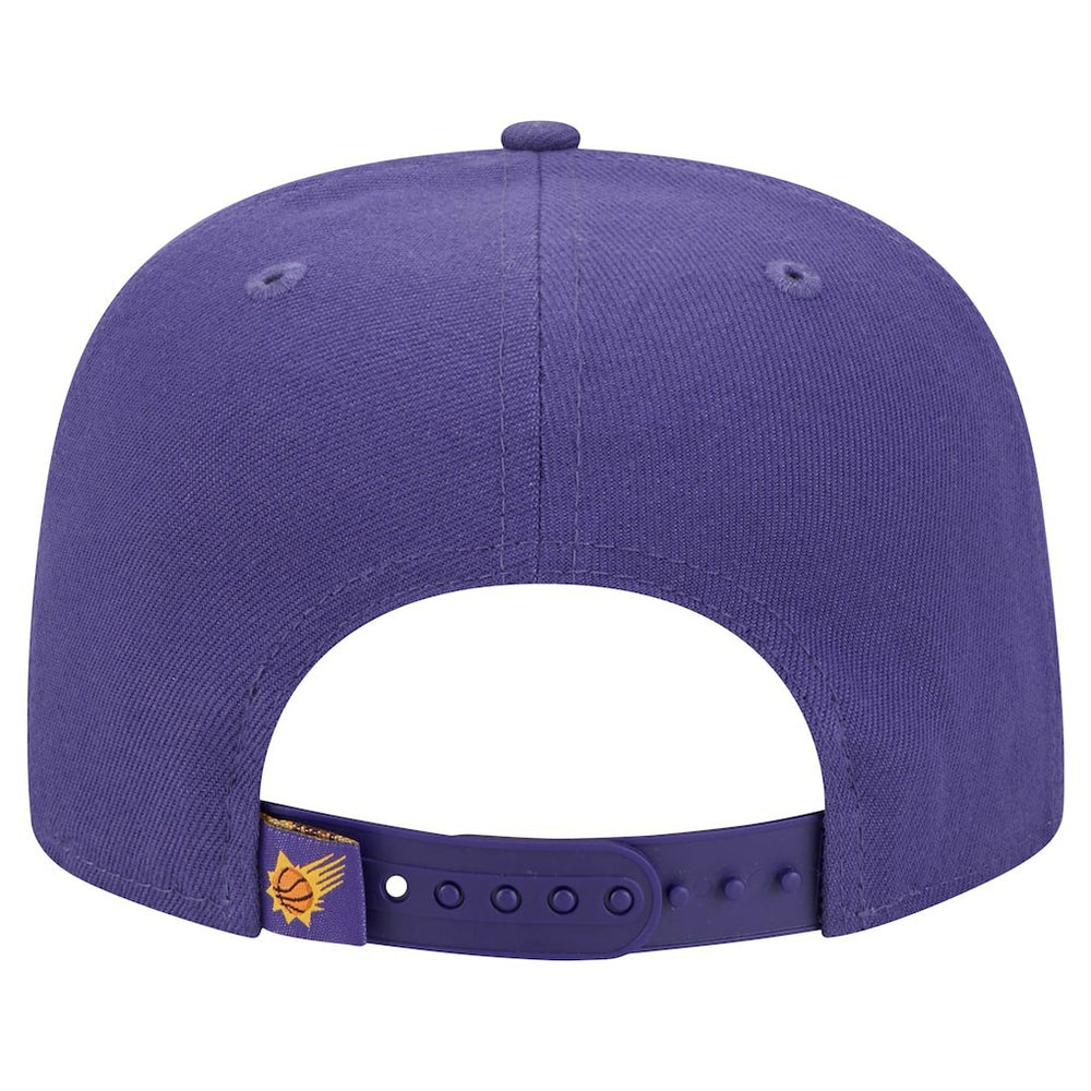 Purple Phoenix Suns Oversized Puff Print Logo Golfer Snapback Hat sale | NBA