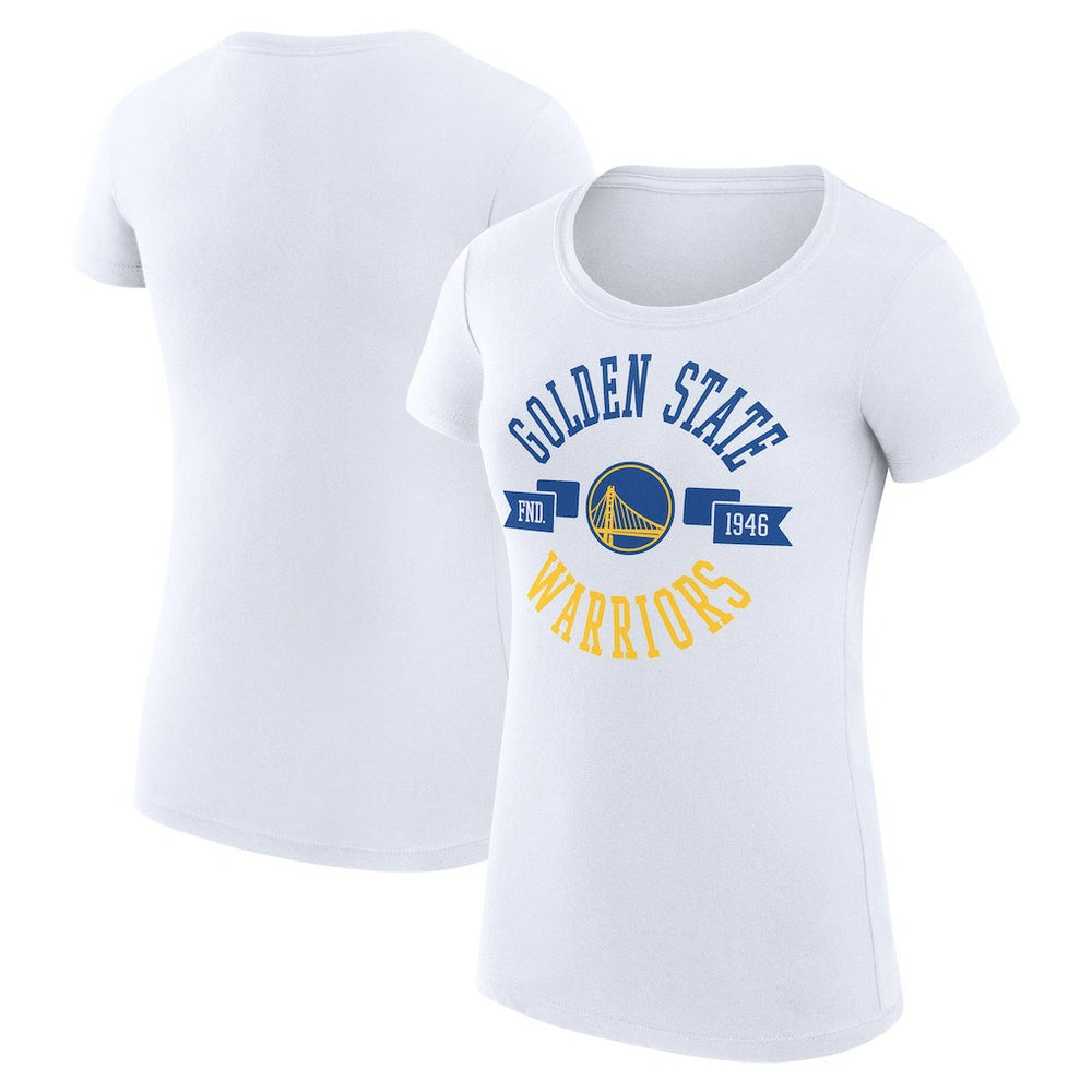 White Golden State Warriors G-III 4Her by Carl Banks Women's Super-Slim Fit Lightweight Large City Logo T-Shirt sale | NBA
