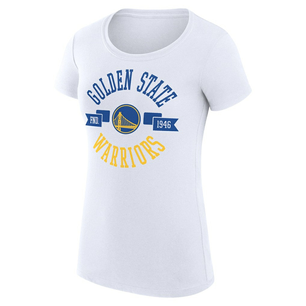 White Golden State Warriors G-III 4Her by Carl Banks Women's Super-Slim Fit Lightweight Large City Logo T-Shirt sale | NBA