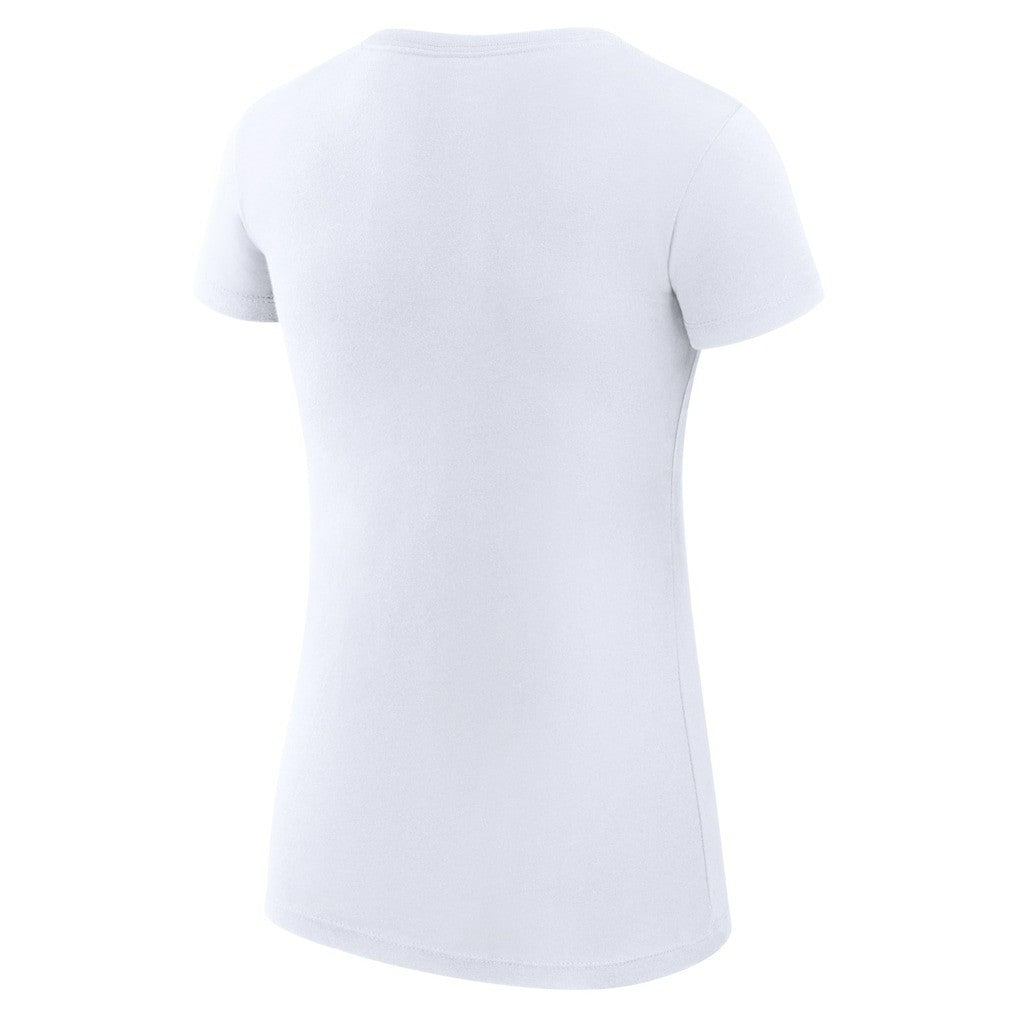 White Chicago Bulls G-III 4Her by Carl Banks Women's Super-Slim Fit Lightweight Large City Logo T-Shirt sale | NBA