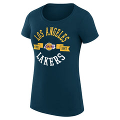 Purple Los Angeles Lakers G-III 4Her by Carl Banks Women's Super-Slim Fit Lightweight Large City Logo T-Shirt | NBA