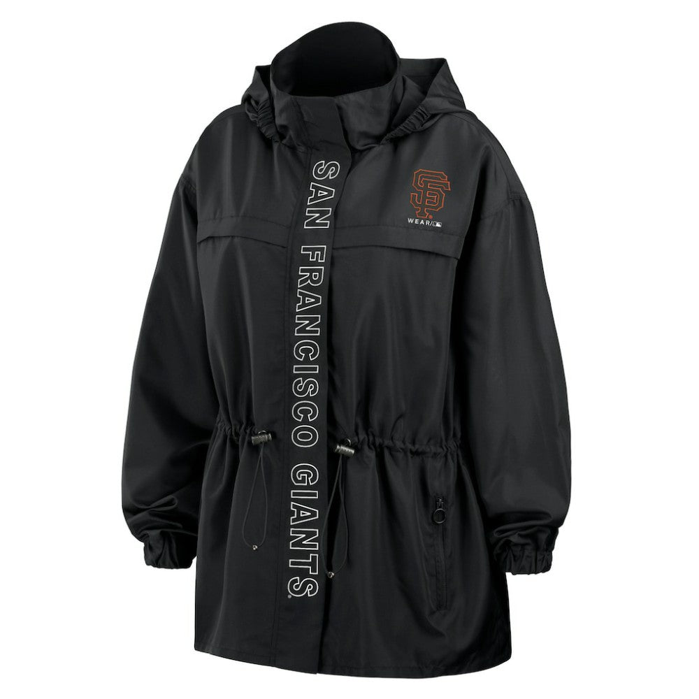 San Francisco Giants WEAR by Erin Andrews Women's Full-Zip Windbreaker Hoodie Jacket - MLB Jackets
