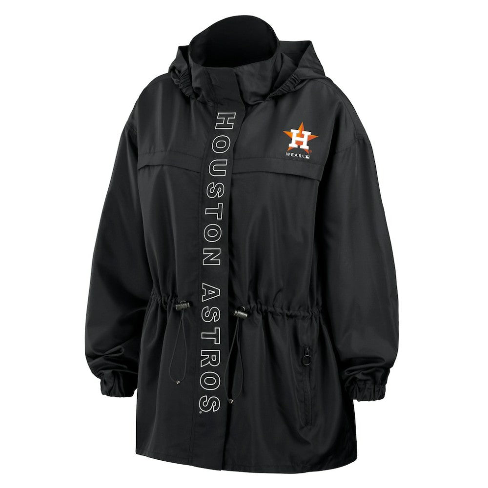 Houston Astros WEAR by Erin Andrews Women's Full-Zip Windbreaker Hoodie Jacket - MLB Jackets
