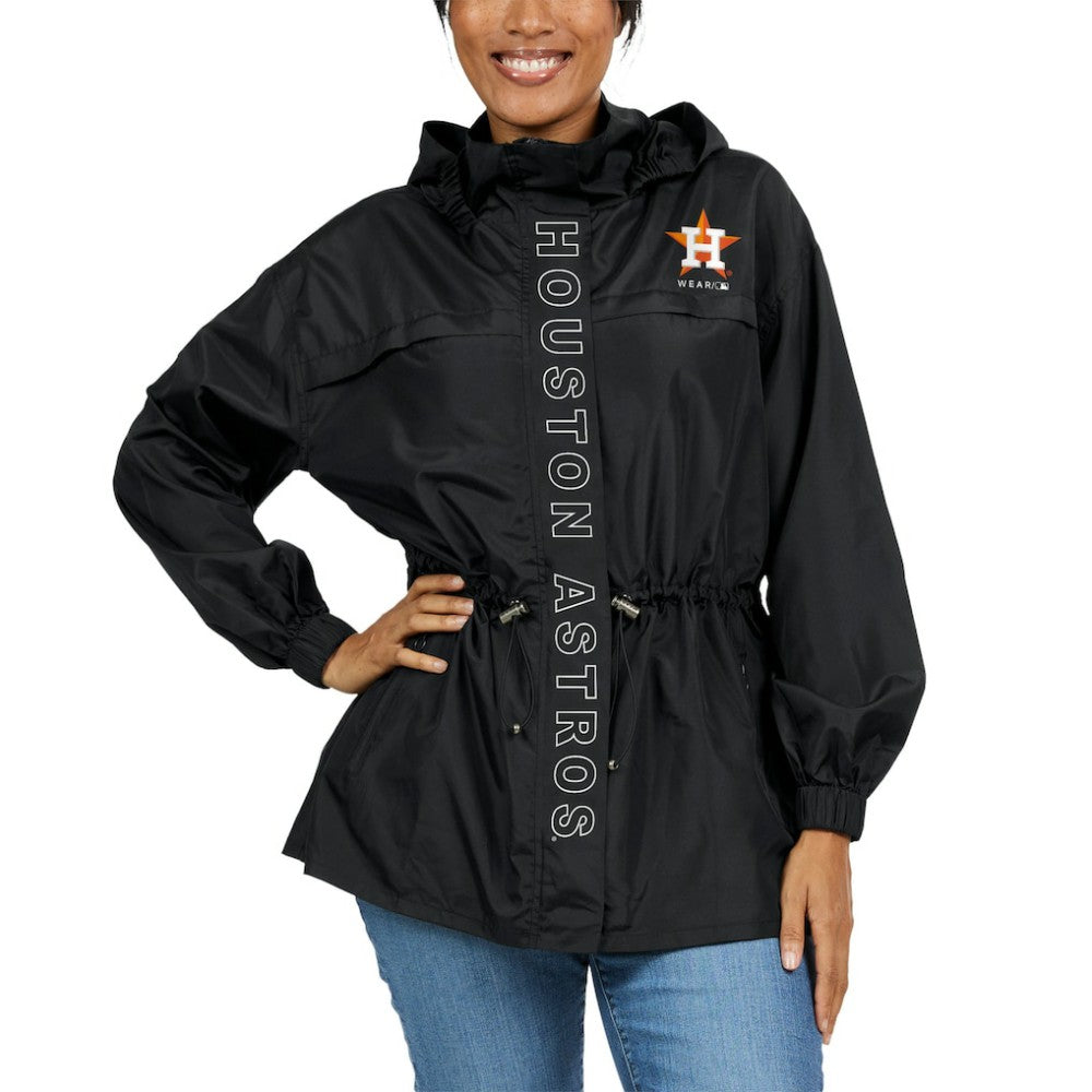 Houston Astros WEAR by Erin Andrews Women's Full-Zip Windbreaker Hoodie Jacket - MLB Jackets