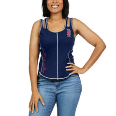 Boston Red Sox WEAR by Erin Andrews Women's Contrast Stitch Tank Top - MLB Tanks