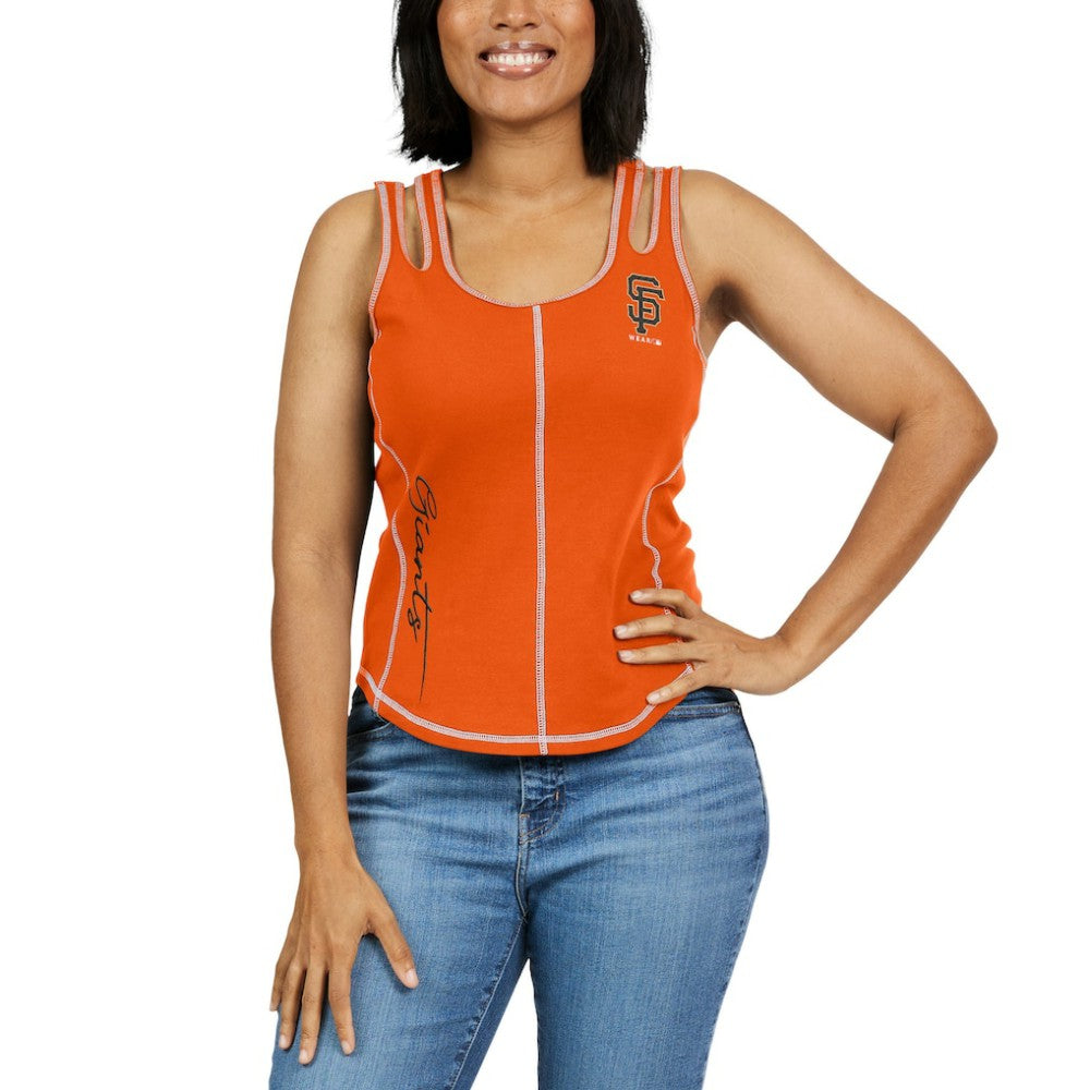 San Francisco Giants WEAR by Erin Andrews Women's Contrast Stitch Tank Top - MLB Tanks