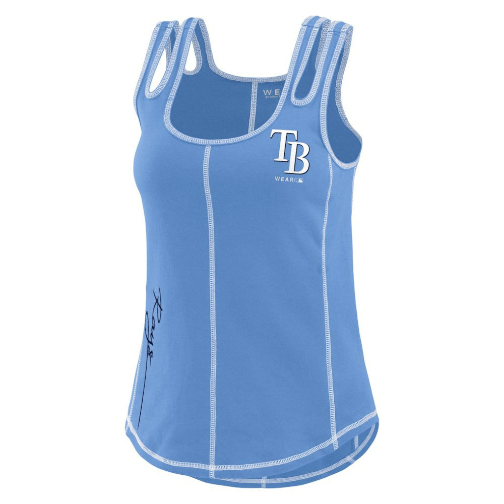 Tampa Bay Rays WEAR by Erin Andrews Women's Contrast Stitch Tank Top - MLB Tanks