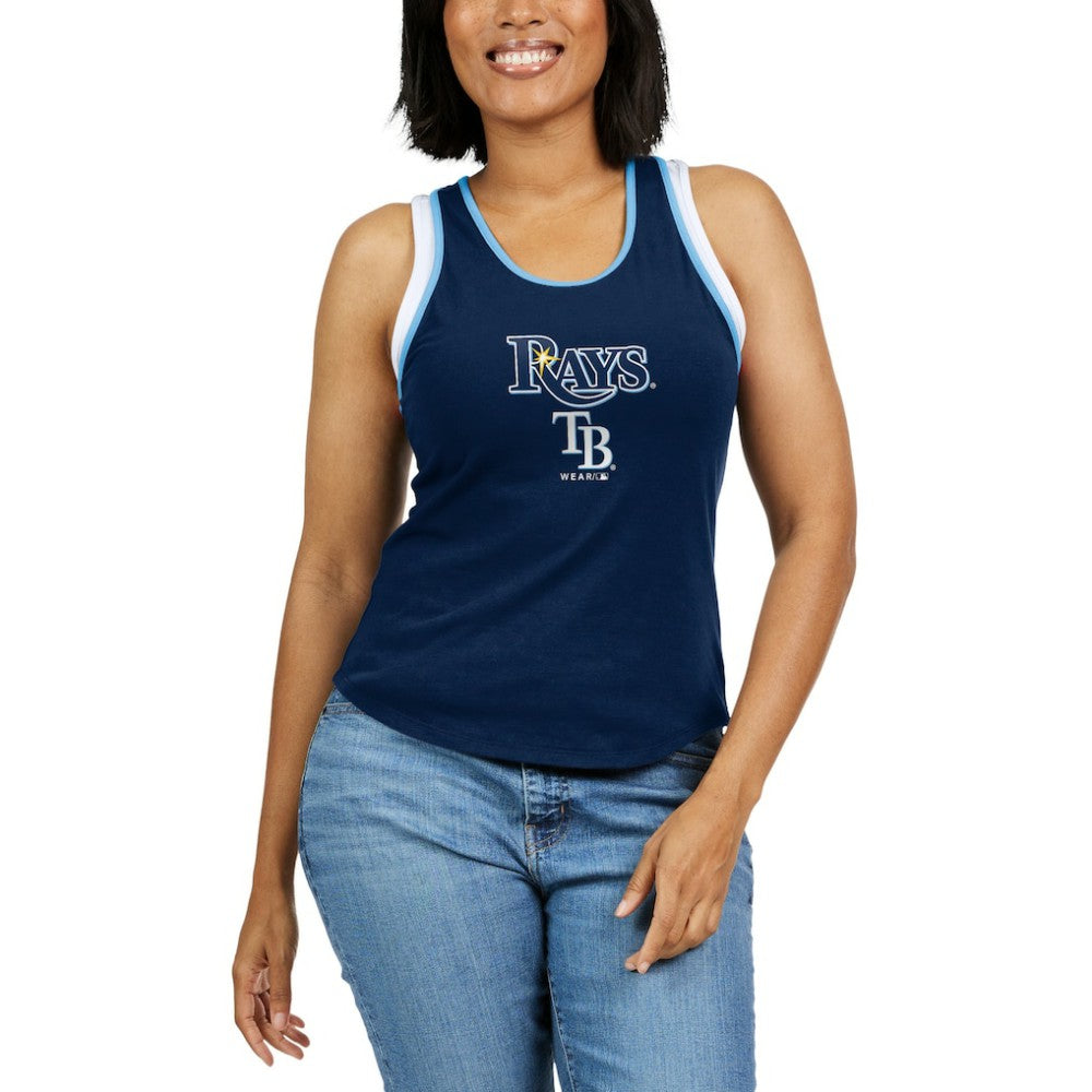 Tampa Bay Rays WEAR by Erin Andrews Women's Colorblock Racerback Tank Top - MLB Tanks