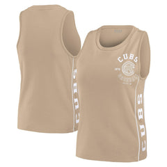 Chicago Cubs WEAR by Erin Andrews Women's Tonal Tank Top - MLB Tanks