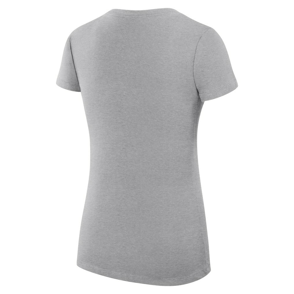 Heather Gray Boston Celtics G-III 4Her by Carl Banks Women's Super-Slim Fit Lightweight Large City Logo V-Neck T-Shirt | NBA