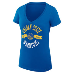 Royal Golden State Warriors G-III 4Her by Carl Banks Women's Super-Slim Fit Lightweight Large City Logo V-Neck T-Shirt sale | NBA