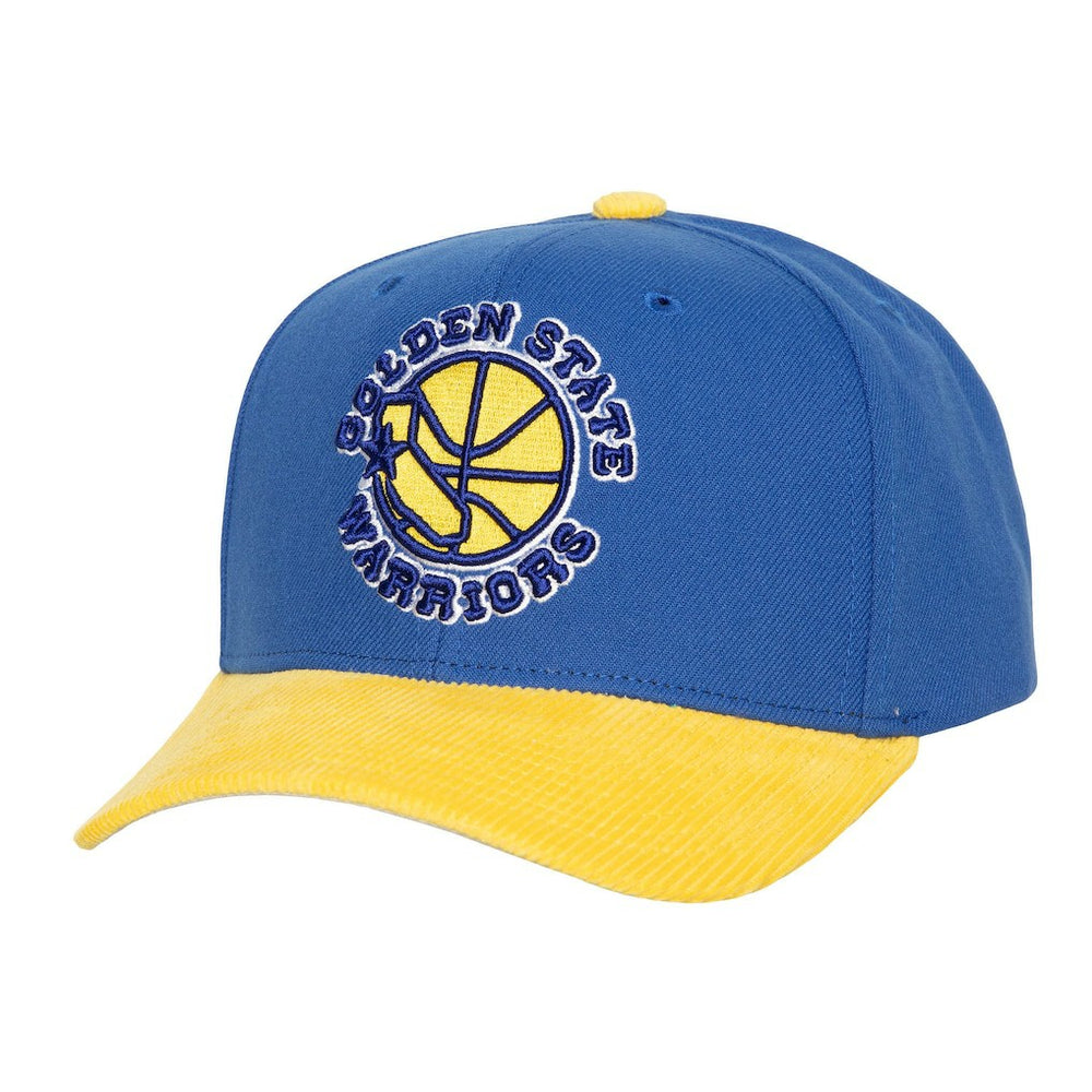 Royal Golden State Warriors Corduroy Pro Crown Adjustable Hat sale | NBA