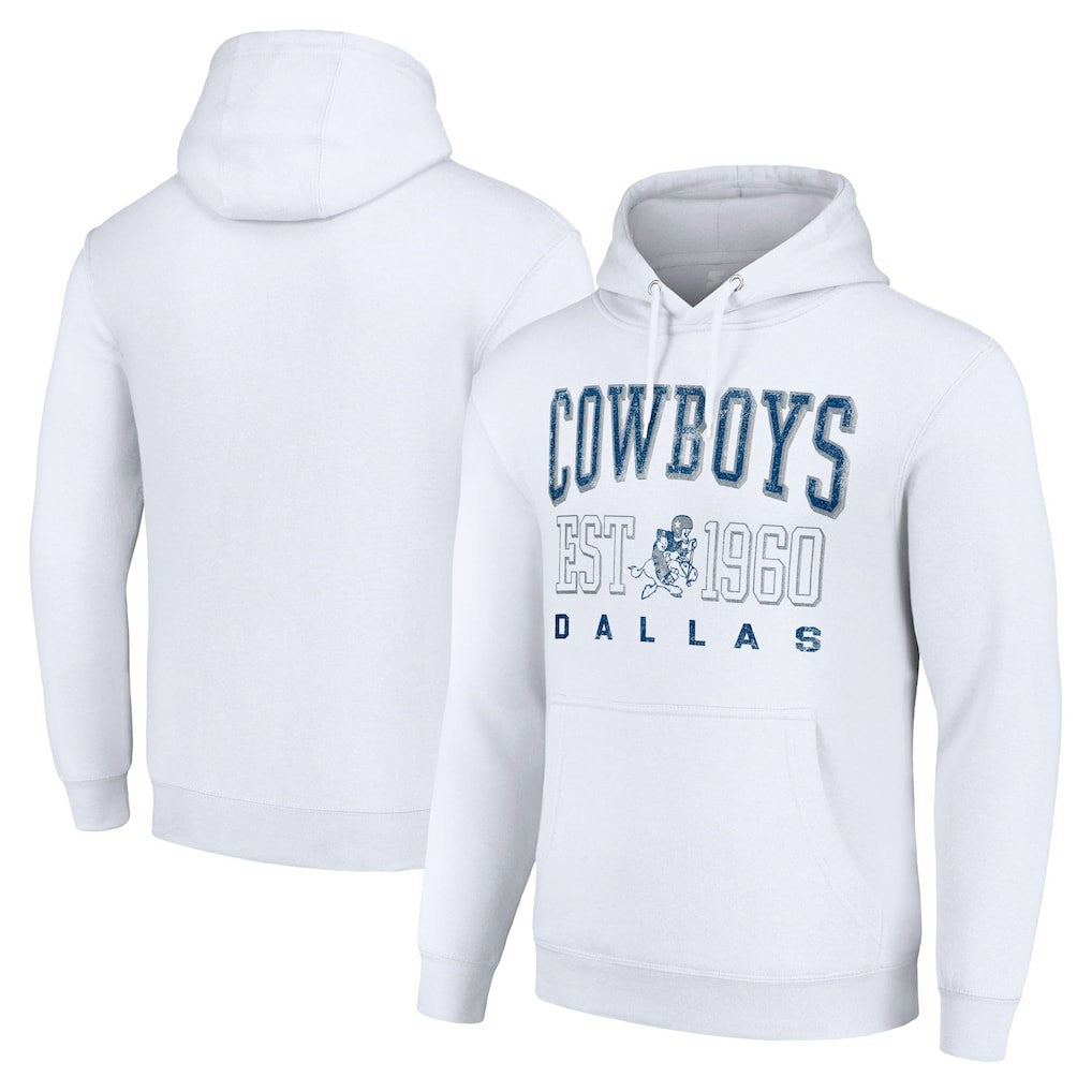 Dallas Cowboys Starter Unisex Throwback Logo Pullover Hoodie | NFL Discount