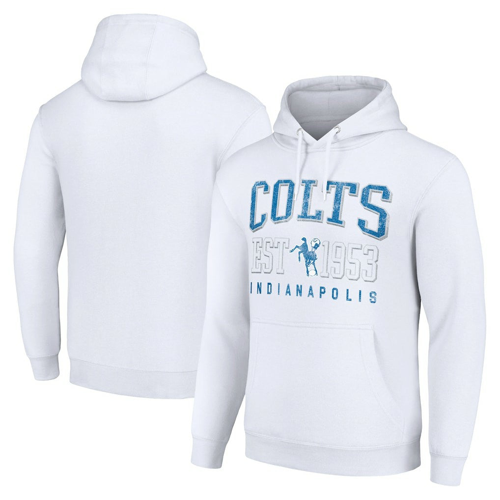 Indianapolis Colts Starter Unisex Throwback Logo Pullover Hoodie | NFL Sale