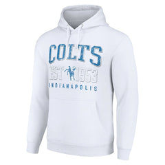 Indianapolis Colts Starter Unisex Throwback Logo Pullover Hoodie | NFL Sale