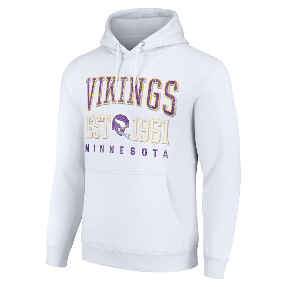 Minnesota Vikings Starter Unisex Throwback Logo Pullover Hoodie | NFL Hot