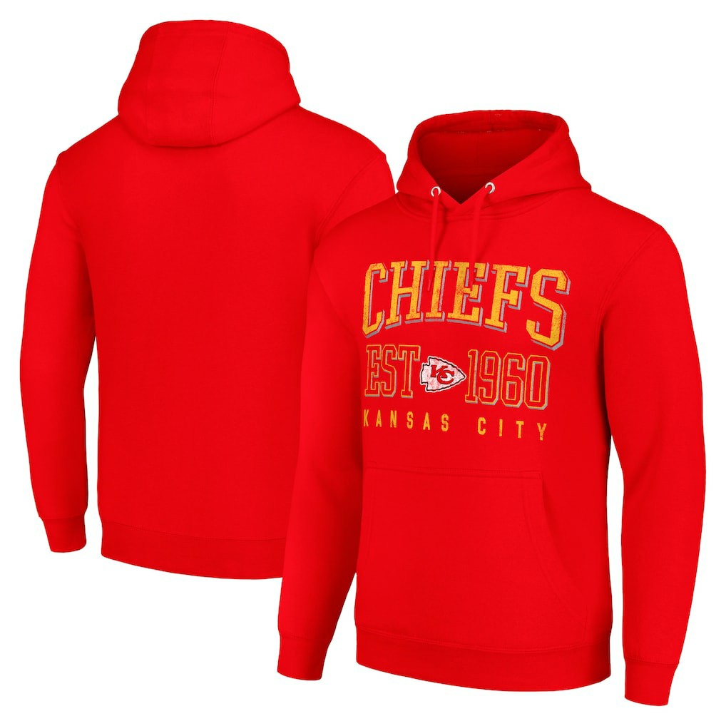 Kansas City Chiefs Starter Unisex Throwback Logo Pullover Hoodie | NFL Discount