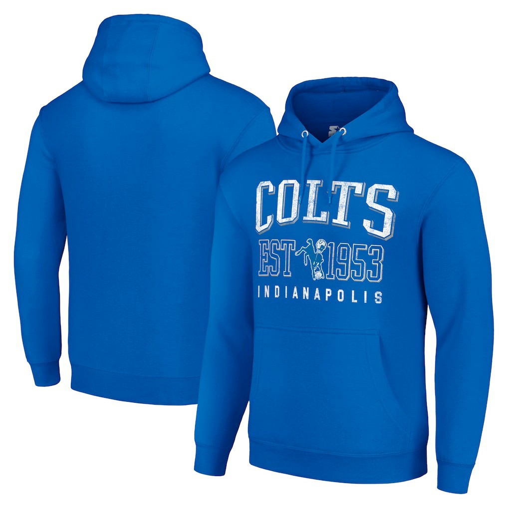 Indianapolis Colts Starter Unisex Throwback Logo Pullover Hoodie | NFL Near me