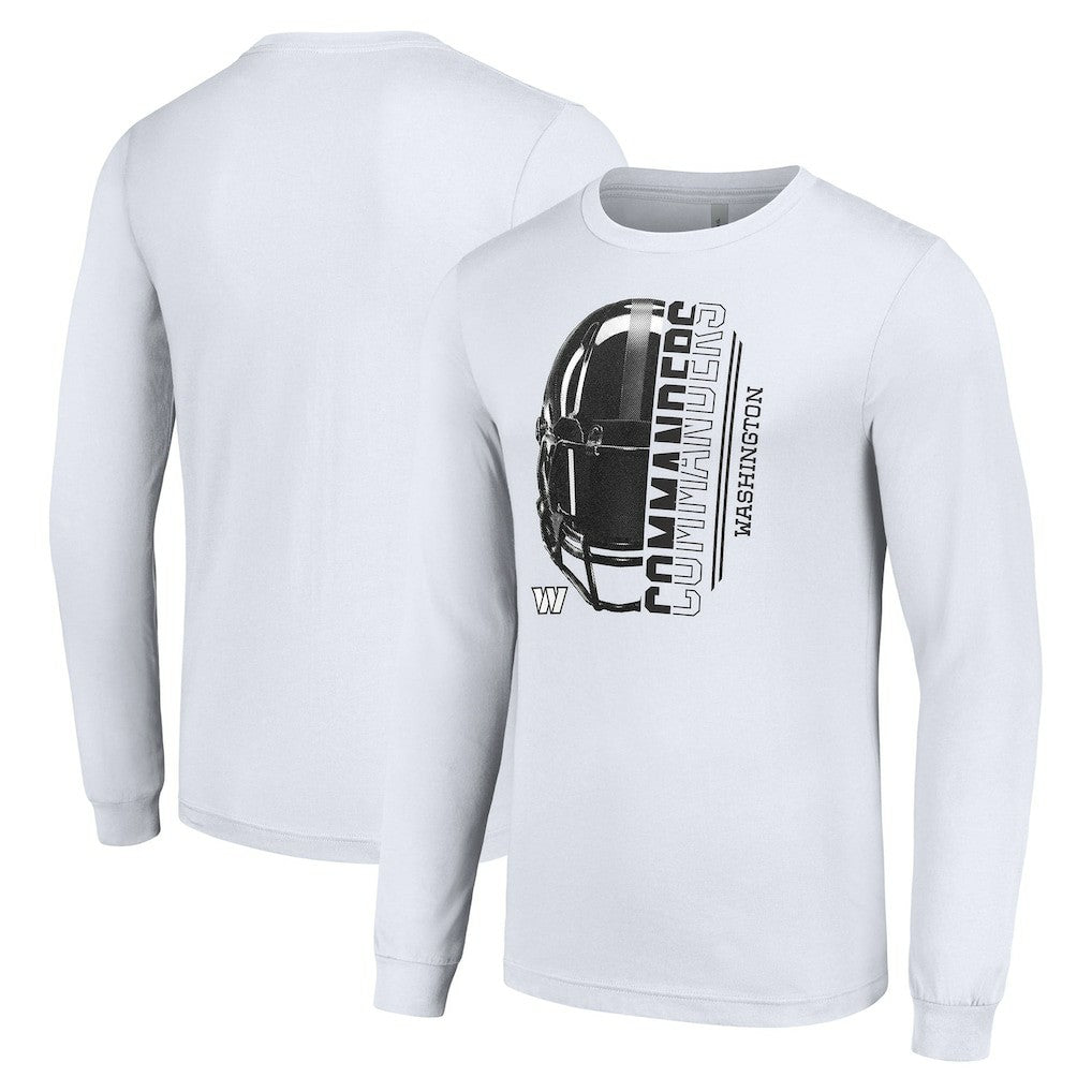 Washington Commanders Starter Half Helmet Logo Long Sleeve T-Shirt | NFL Online