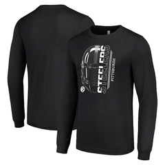 Pittsburgh Steelers Starter Half Helmet Logo Long Sleeve T-Shirt | NFL Hot
