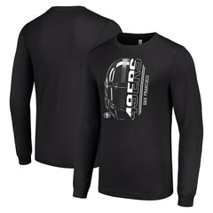 San Francisco 49ers Starter Half Helmet Logo Long Sleeve T-Shirt | NFL New