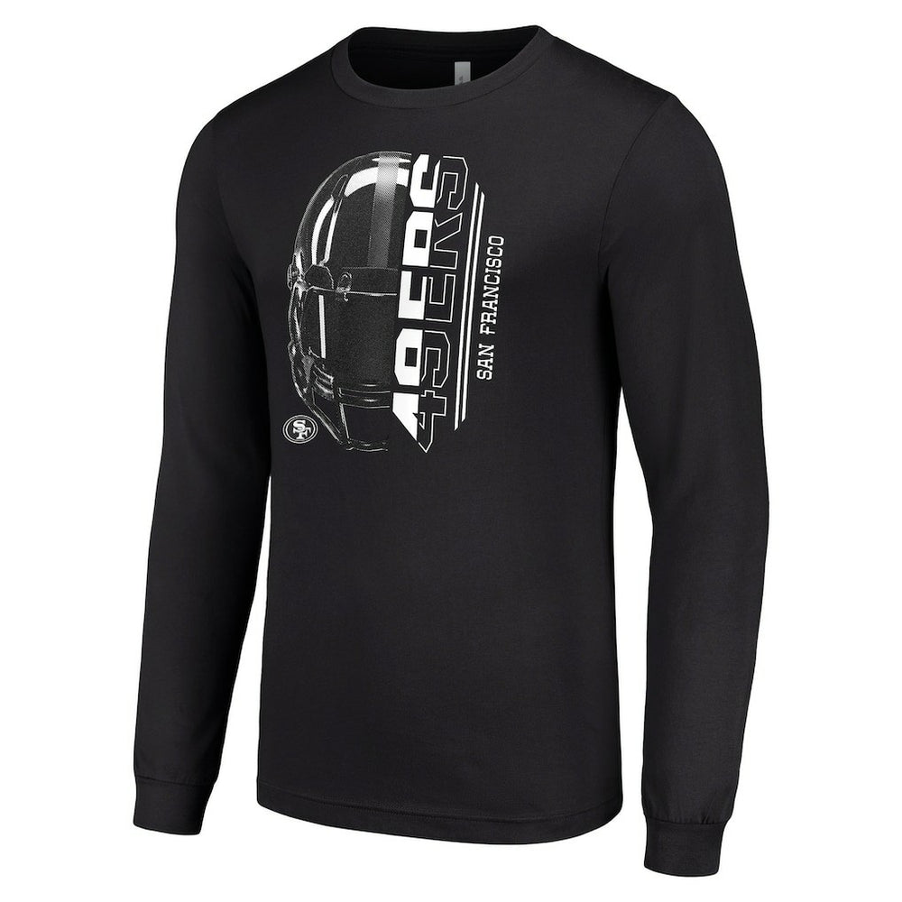 San Francisco 49ers Starter Half Helmet Logo Long Sleeve T-Shirt | NFL New