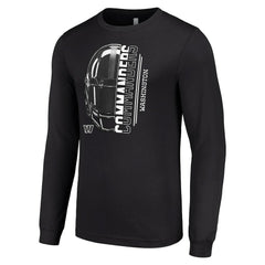 Washington Commanders Starter Half Helmet Logo Long Sleeve T-Shirt | NFL Discount