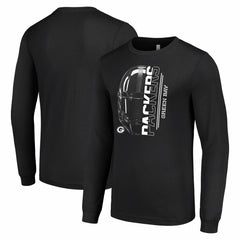 Green Bay Packers Starter Half Helmet Logo Long Sleeve T-Shirt | NFL Outlet