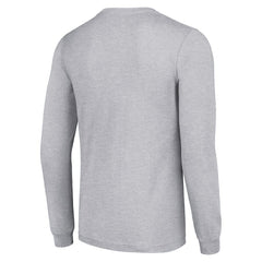 Pittsburgh Steelers Starter Half Helmet Logo Long Sleeve Heathered T-Shirt | NFL Hot