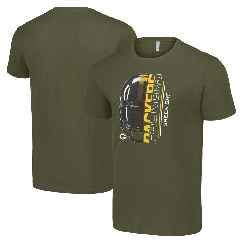 Green Bay Packers Starter Half Helmet Logo T-Shirt | NFL Sale