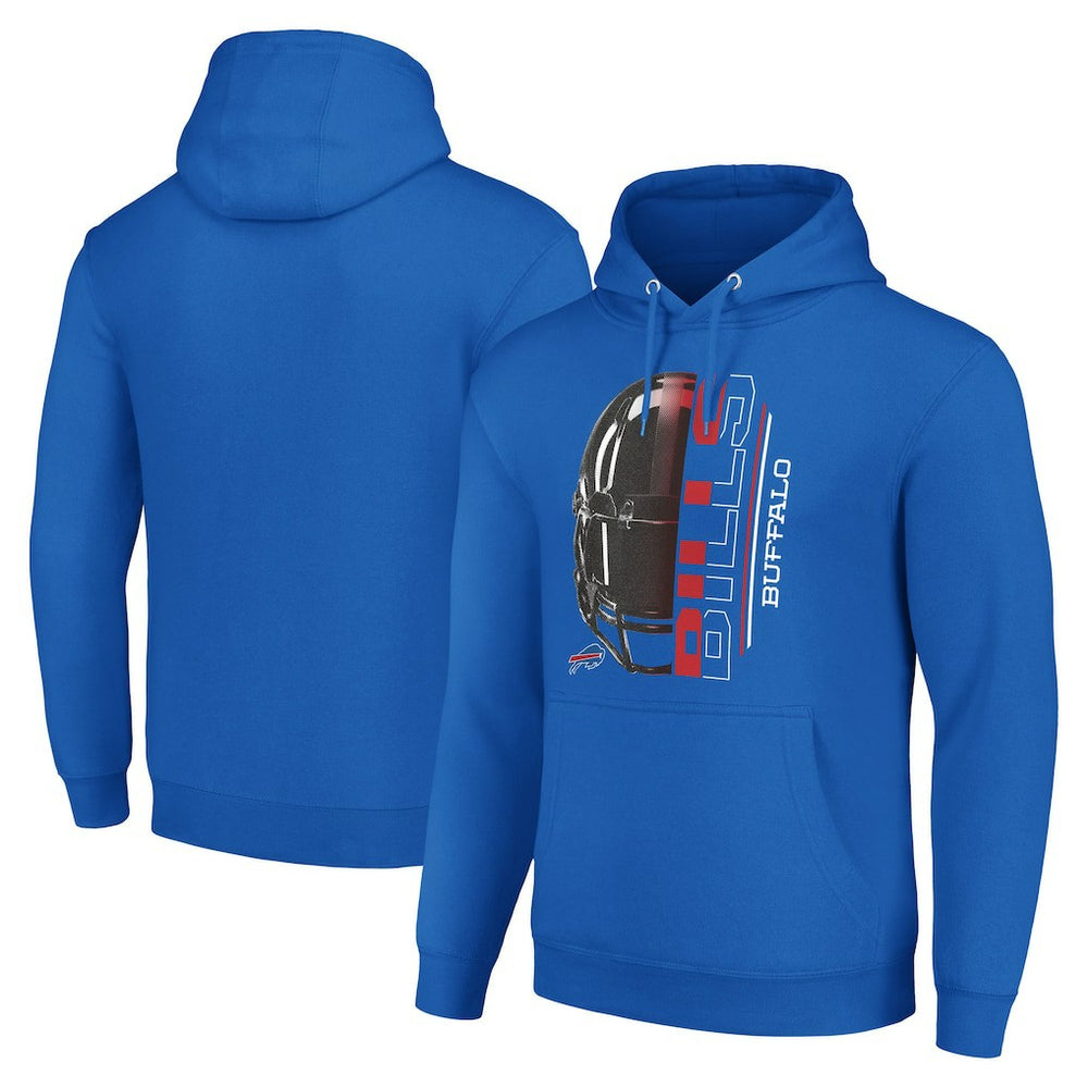 Buffalo Bills Starter Unisex Half Helmet Logo Pullover Hoodie | NFL Sale