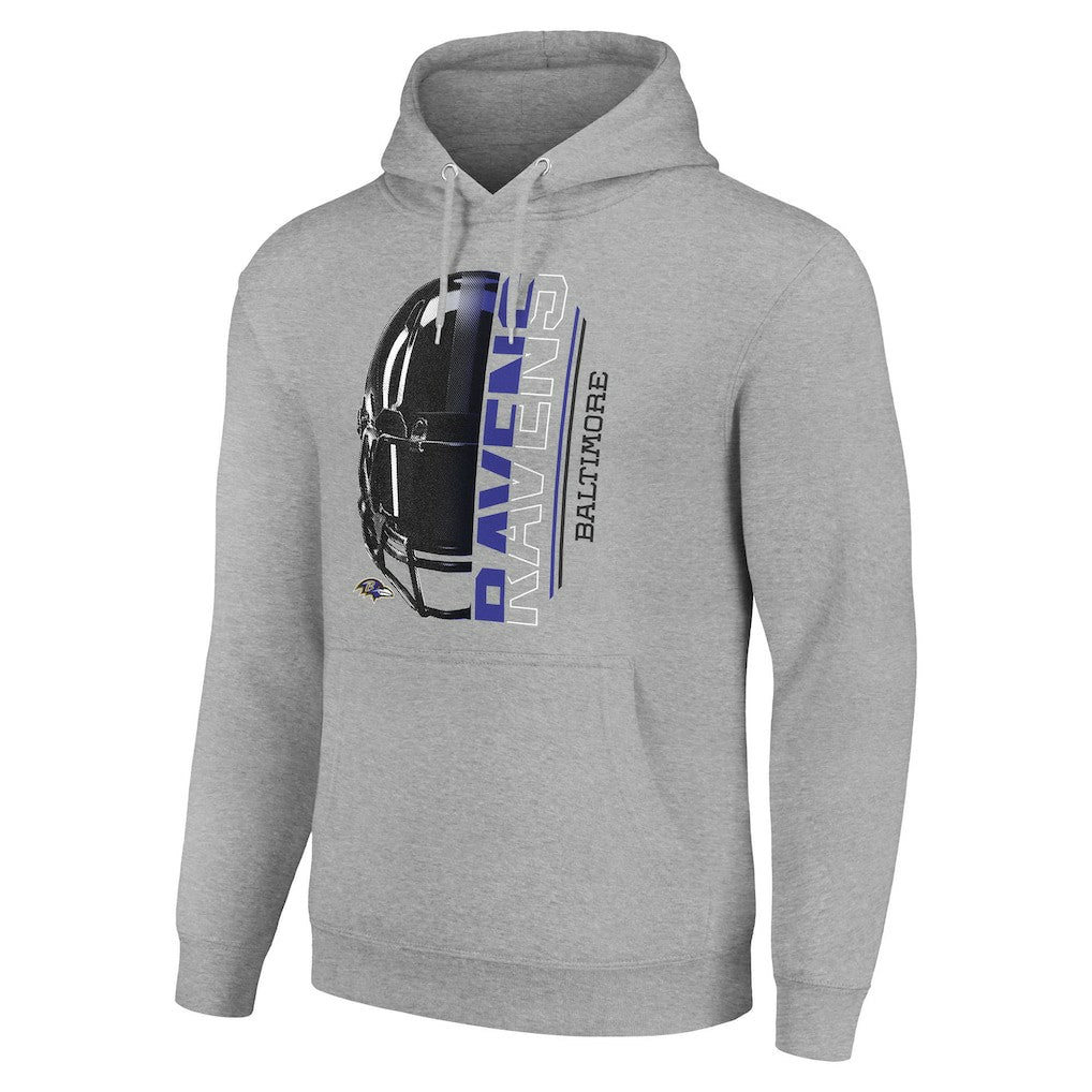 Baltimore Ravens Starter Unisex Half Helmet Logo Pullover Hoodie | NFL Hot