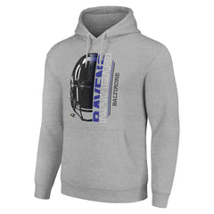 Baltimore Ravens Starter Unisex Half Helmet Logo Pullover Hoodie | NFL Hot