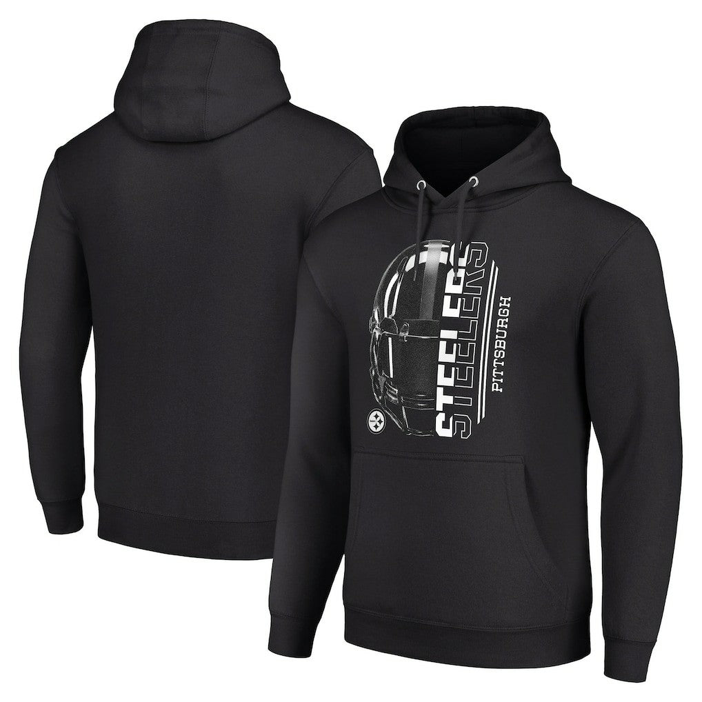 Pittsburgh Steelers Starter Unisex Half Helmet Logo Pullover Hoodie | NFL Hot