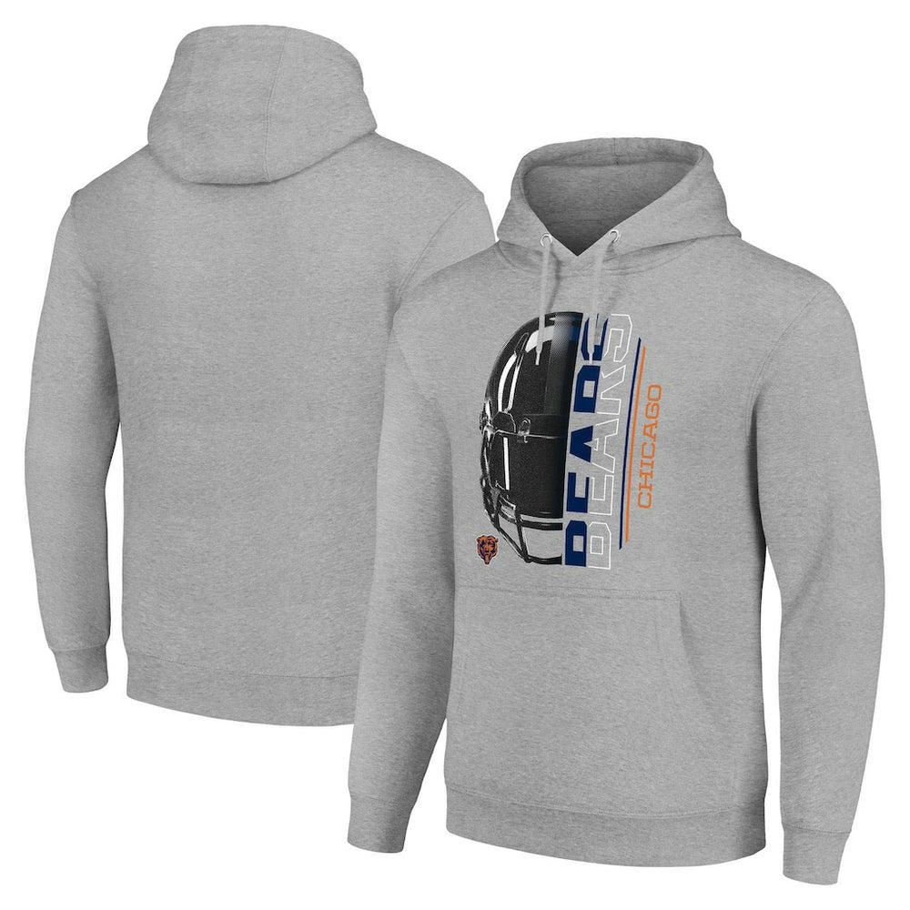 Chicago Bears Starter Unisex Half Helmet Logo Pullover Hoodie | NFL Outlet