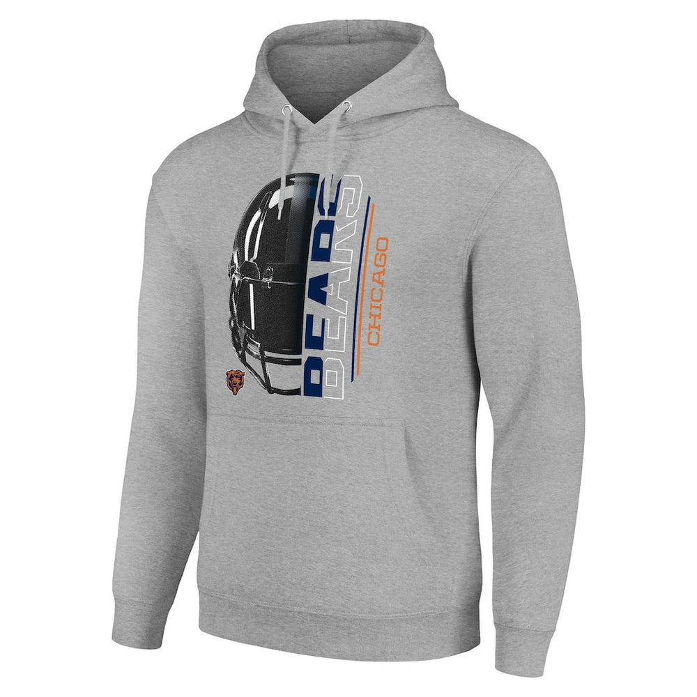Chicago Bears Starter Unisex Half Helmet Logo Pullover Hoodie | NFL Outlet