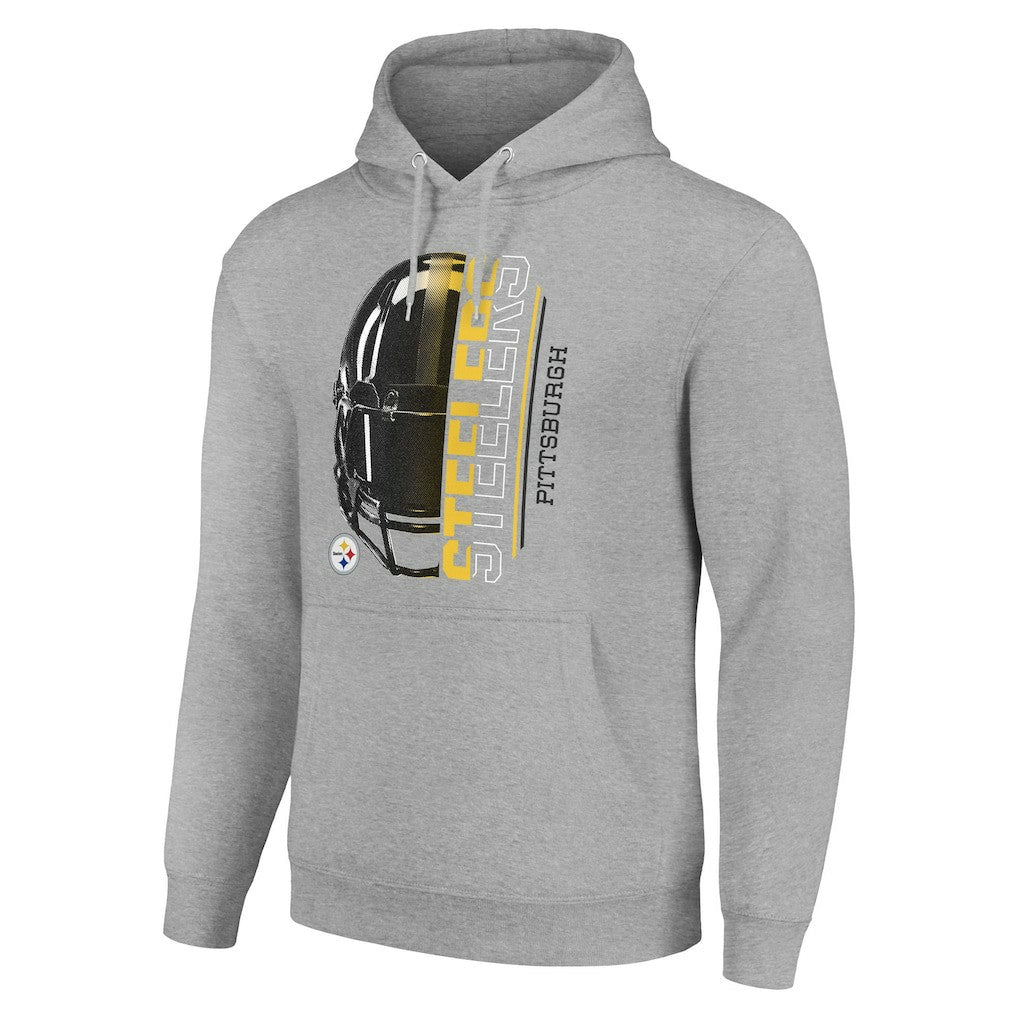 Pittsburgh Steelers Starter Unisex Half Helmet Logo Pullover Hoodie | NFL Hot