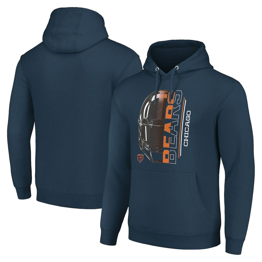Chicago Bears Starter Unisex Half Helmet Logo Pullover Hoodie | NFL Online