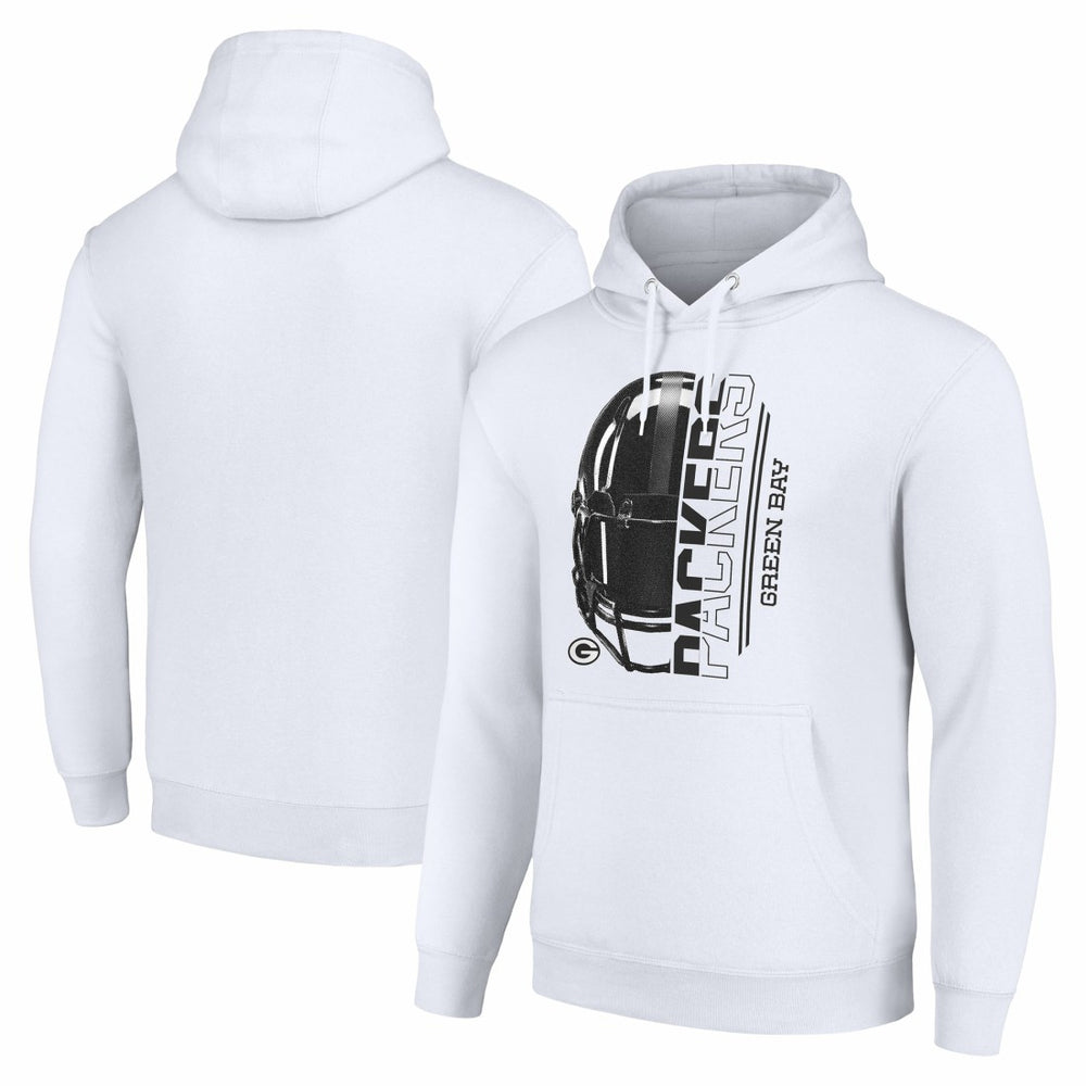 Green Bay Packers Starter Unisex Half Helmet Logo Pullover Hoodie | NFL Outlet