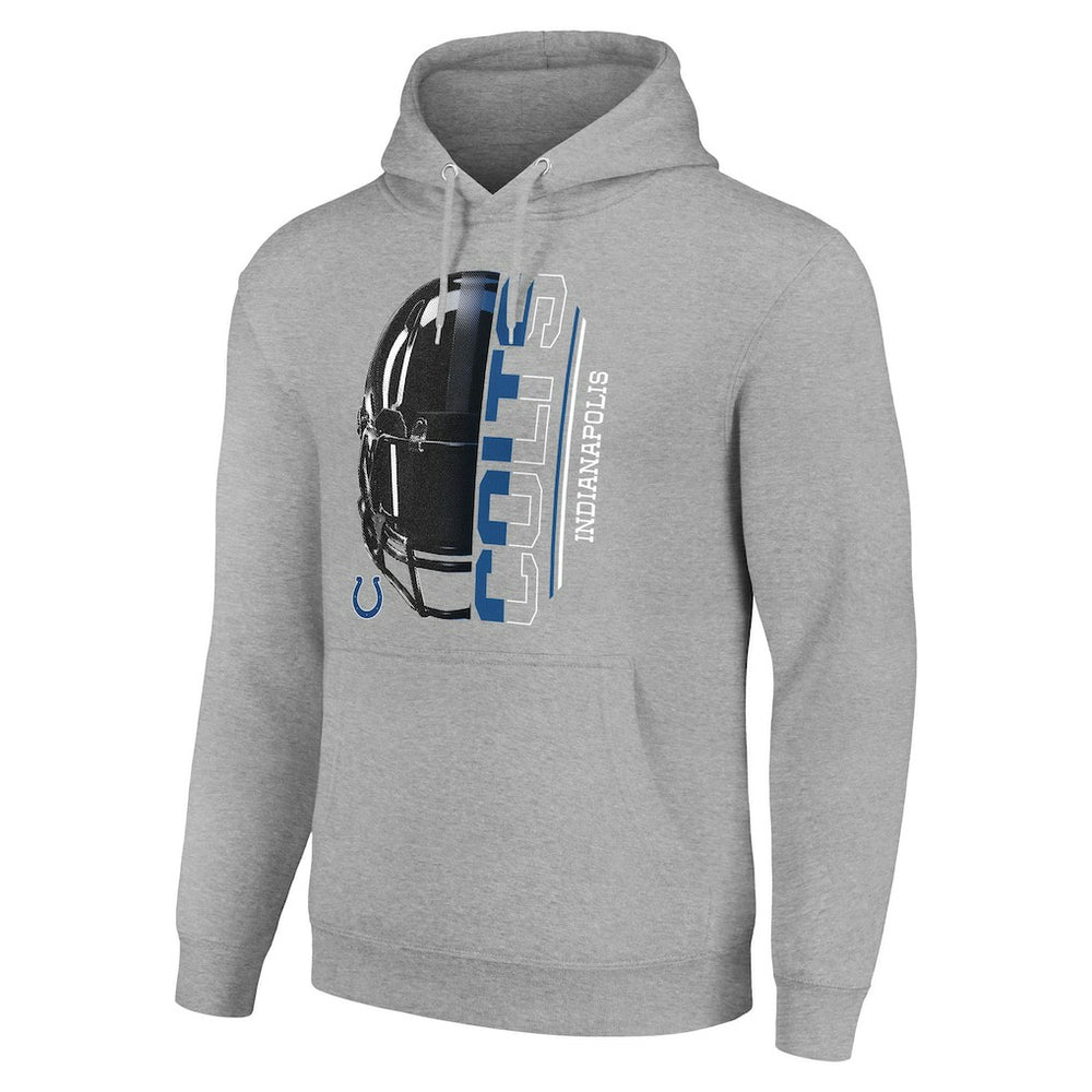 Indianapolis Colts Starter Unisex Half Helmet Logo Pullover Hoodie | NFL Hot