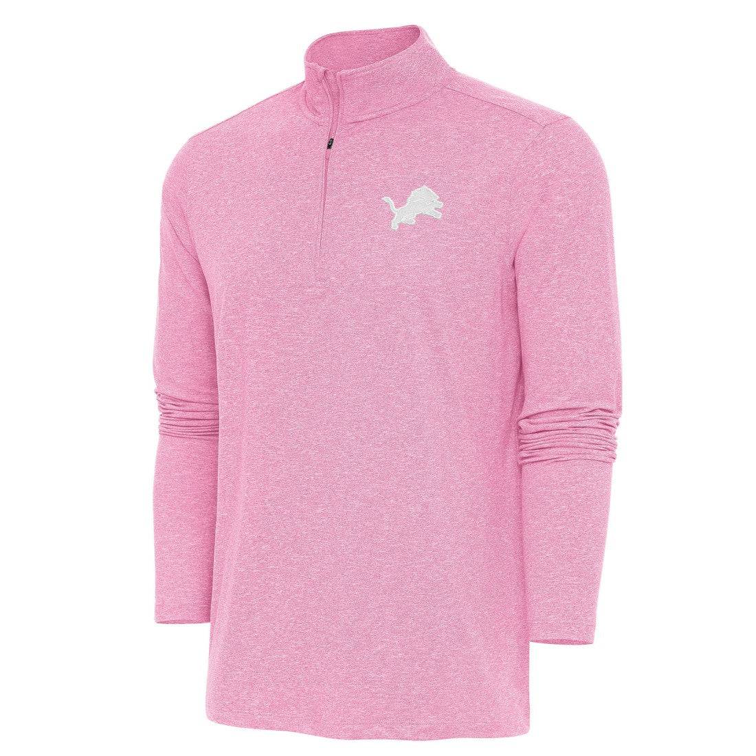 Detroit Lions Antigua Hunk Quarter-Zip Pullover Top | NFL Online