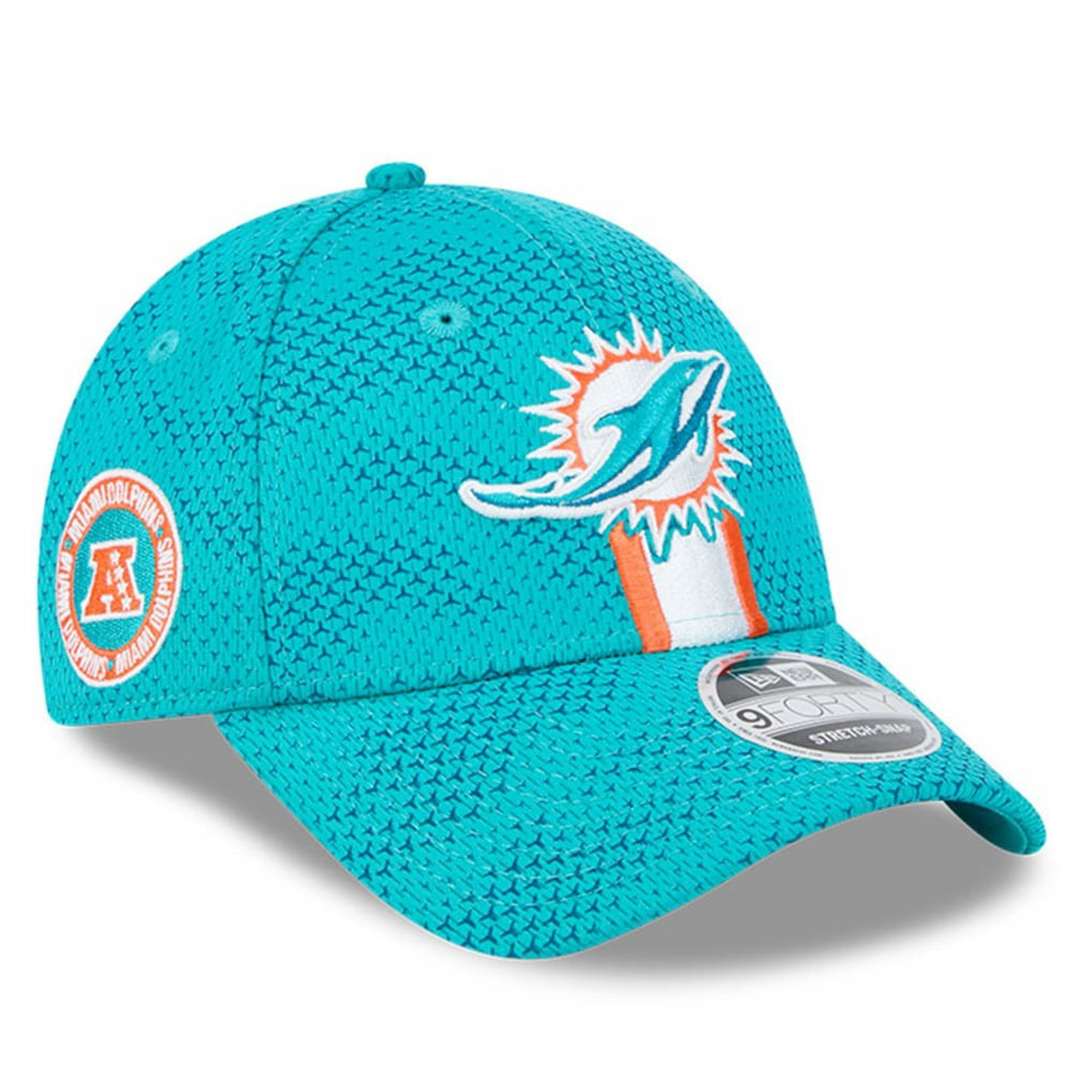 Miami Dolphins 2024 Sideline 9FORTY Stretch-Snap Hat | NFL New