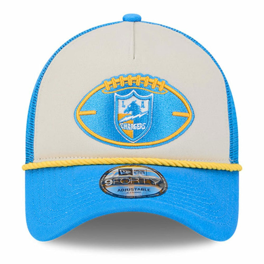 Los Angeles Chargers 2024 Sideline Historic 9FORTY A-Frame Trucker Adjustable Hat | NFL Sale