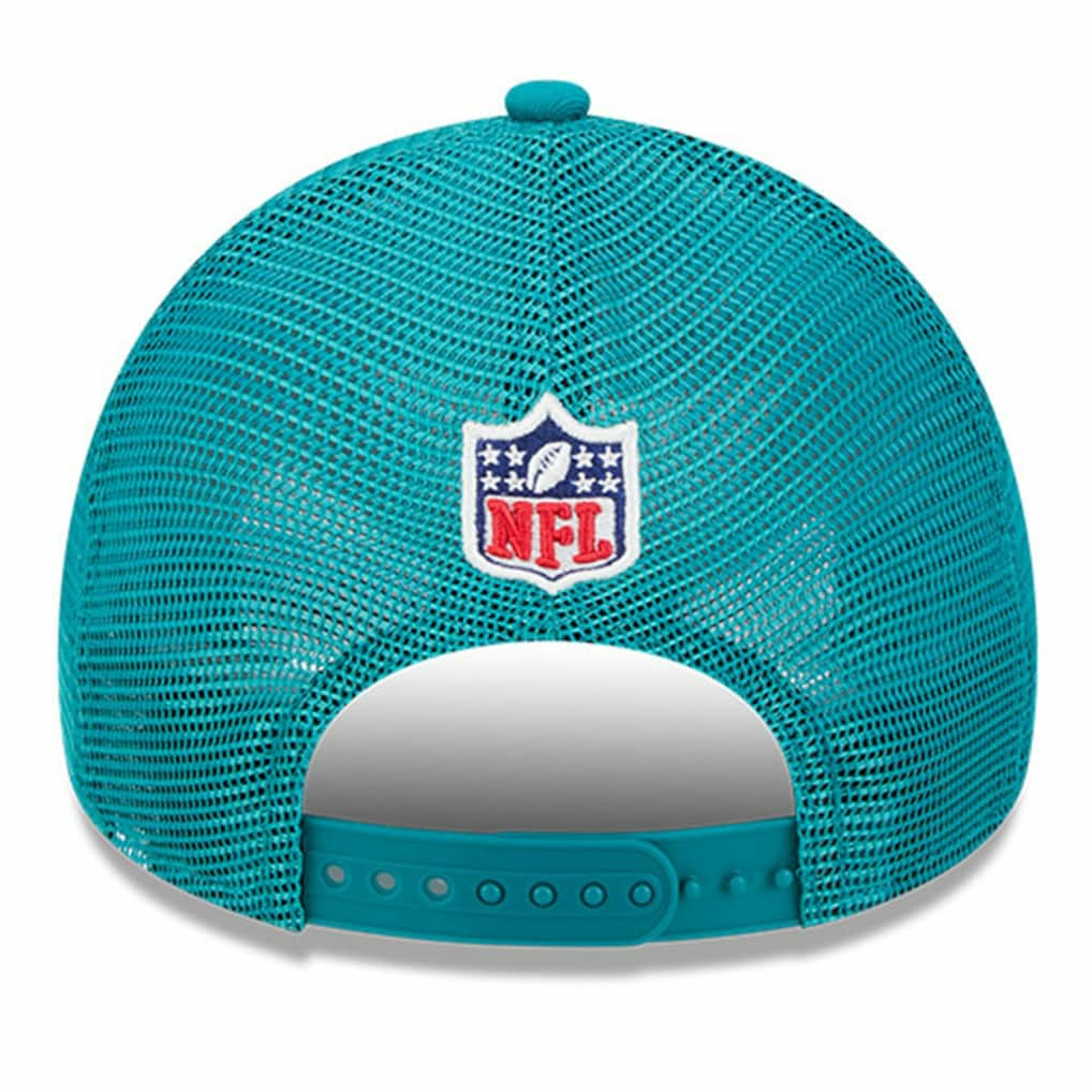 Miami Dolphins 2024 Sideline Historic 9FORTY A-Frame Trucker Adjustable Hat | NFL Sale